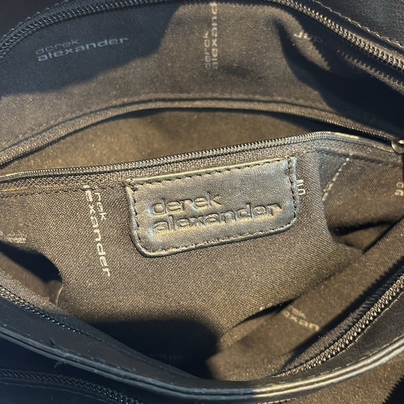 Derek Alexander Black Leather Tote Shoulder Bag - Picture 10 of 14